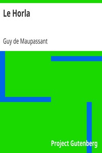 Ebook Le Horla Maupassant, Guy de