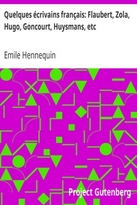 Ebook Quelques écrivains français Hennequin, Emile