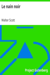 Ebook Le nain noir Scott, Walter