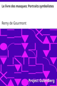 Ebook Le livre des masques Gourmont, Remy de