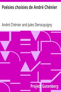 Ebook Poésies choisies de André Chénier Chénier, André