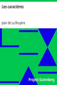 Ebook Les caractères La Bruyère, Jean de