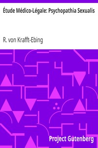 Ebook Étude Médico-Légale Krafft-Ebing, R. von (Richard)