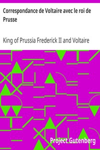 Ebook Correspondance de Voltaire avec le roi de Prusse Voltaire