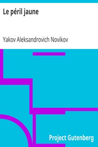 Ebook Le péril jaune Novikov, Yakov Aleksandrovich