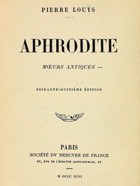 Ebook Aphrodite Louÿs, Pierre