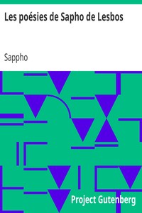 Ebook Les poésies de Sapho de Lesbos Sappho
