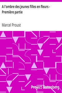 Ebook A l'ombre des jeunes filles en fleurs - Première partie Proust, Marcel