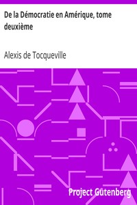 Ebook De la Démocratie en Amérique, tome deuxième Tocqueville, Alexis de