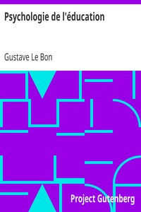 Ebook Psychologie de l'éducation Le Bon, Gustave