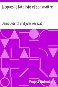 Ebook Jacques le fataliste et son maître Diderot, Denis