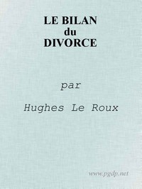 Ebook Le Bilan du Divorce Le Roux, Hugues