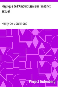 Ebook Physique de l'Amour Gourmont, Remy de