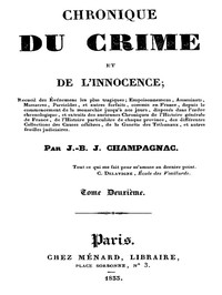 Ebook Chronique du crime et de l'innocence, tome 2/8 Champagnac, J.-B.-J. (Jean-Baptiste-Joseph)