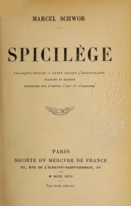 Ebook Spicilège Schwob, Marcel