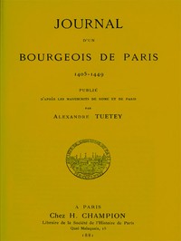Ebook Journal d'un bourgeois de Paris, 1405-1449