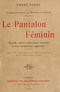 Ebook Le Pantalon Féminin Dufay, Pierre