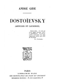 Ebook Dostoïevsky (Articles et Causeries) Gide, André