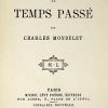Ebook Les amours du temps passé Monselet, Charles