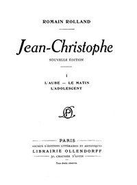 Ebook Jean-Christophe Volume 1 Rolland, Romain