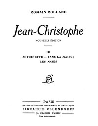Ebook Jean-Christophe Volume 3 Rolland, Romain