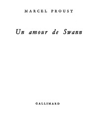 Ebook Un amour de Swann Proust, Marcel