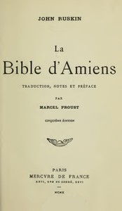 Ebook La Bible d'Amiens Ruskin, John