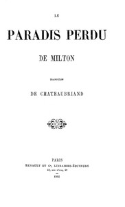 Ebook Le Paradis Perdu Milton, John