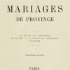Ebook Les mariages de province About, Edmond