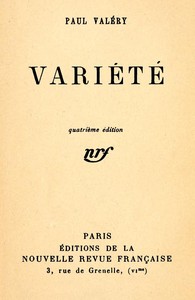 Ebook Variété I Valéry, Paul