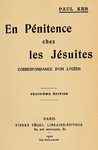 Ebook En Pénitence chez les Jésuites Brucker, Pierre-Paul
