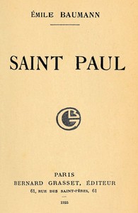 Ebook Saint Paul Baumann, Emile