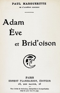 Ebook Adam, Ève et Brid'oison Margueritte, Paul