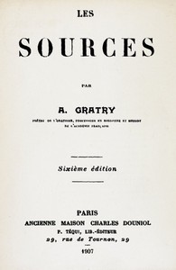 Ebook Les Sources Gratry, Alphonse