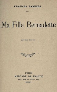 Ebook Ma Fille Bernadette Jammes, Francis